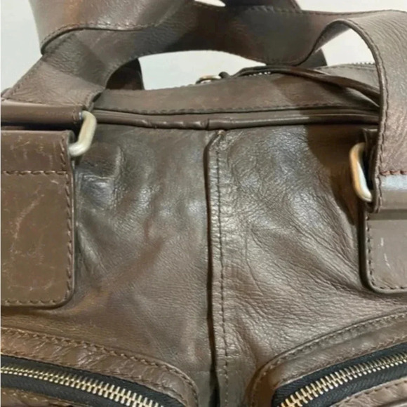 Chloe dark gray leather shoulder handbag - Picture 9 of 13